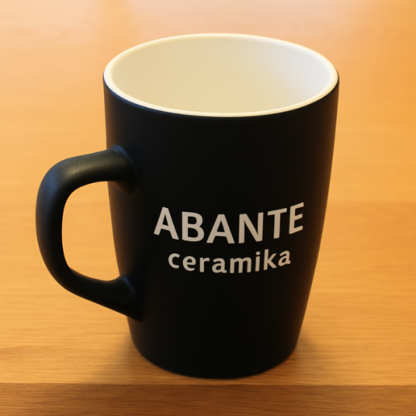 czarno-biały kubek