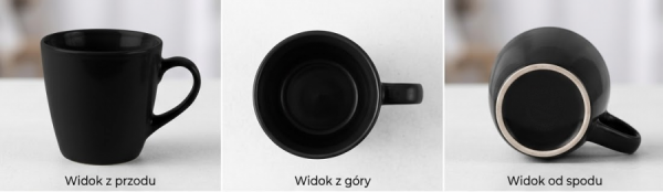 czarny kubek